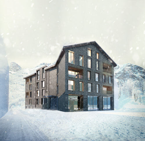 Andermatt äripinnaga kortermaja